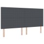 Cabecero Diseño Sencillo Gris Oscuro 200 cm Tela de Pana von , Kopf- und Fußteile - Ref: Foro24-3337737, Preis: 126,12 €, Rab...