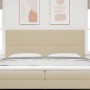 Cabecero Diseño Sencillo Verde Claro Gris 200 cm Tela de Pana by , Headboards and footboards - Ref: Foro24-3337739, Price: 12...