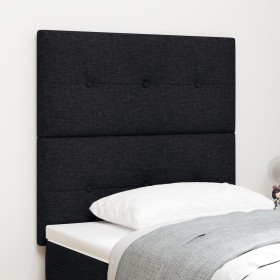 Cabecero con botón tapizado negro de 80 cm en tela von , Kopf- und Fußteile - Ref: Foro24-3337784, Preis: 59,13 €, Rabatt: %