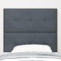 Cabecero con botón, acolchado, gris oscuro, 80 cm, terciopelo by , Headboards and footboards - Ref: Foro24-3337790, Price: 59...