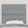 Cabecero Tapizado con Botones Gris Claro 90 cm Tela von , Kopf- und Fußteile - Ref: Foro24-3337795, Preis: 76,74 €, Rabatt: %