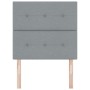Cabecero Tapizado con Botones Gris Claro 90 cm Tela von , Kopf- und Fußteile - Ref: Foro24-3337795, Preis: 76,74 €, Rabatt: %