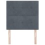 Cabecero Tapizado con Botones Gris Oscuro 90 cm de Terciopelo von , Kopf- und Fußteile - Ref: Foro24-3337803, Preis: 76,56 €,...