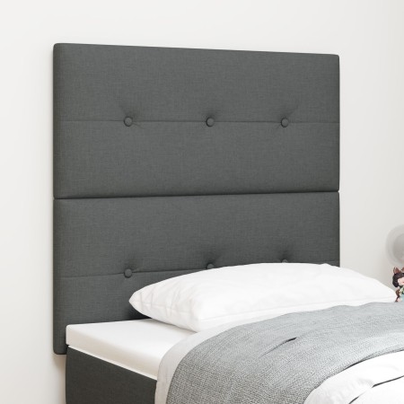 Cabecero Botonadura Tapizada Gris Oscuro 100 cm Tela von , Kopf- und Fußteile - Ref: Foro24-3337809, Preis: 67,00 €, Rabatt: %