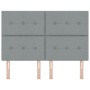 Cabecero de cama con botones tapizados en gris claro de 140 cm von , Kopf- und Fußteile - Ref: Foro24-3337821, Preis: 104,74 ...