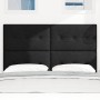 Cabecero con botones tapizado en negro de 140 cm de tela von , Kopf- und Fußteile - Ref: Foro24-3337823, Preis: 104,74 €, Rab...