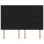 Cabecero con botones tapizado en negro de 140 cm de tela von , Kopf- und Fußteile - Ref: Foro24-3337823, Preis: 104,74 €, Rab...