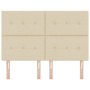 Cabecero de con botones, tapizado en crema de 140 cm by , Headboards and footboards - Ref: Foro24-3337826, Price: 104,65 €, D...