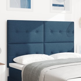 Cabecero Acolchado con Botones Azul 140 cm Tela by , Headboards and footboards - Ref: Foro24-3337827, Price: 105,35 €, Discou...