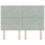 Cabecero Botonera Terciopelo Gris Claro 140 cm von , Kopf- und Fußteile - Ref: Foro24-3337828, Preis: 104,62 €, Rabatt: %