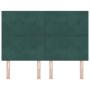 Cabecero Tapizado con Botones Verde Oscuro 160 cm Terciopelo von , Kopf- und Fußteile - Ref: Foro24-3337844, Preis: 109,48 €,...