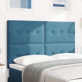 Cabecero con botones, azul oscuro, 160 cm, terciopelo by , Headboards and footboards - Ref: Foro24-3337845, Price: 109,48 €, ...