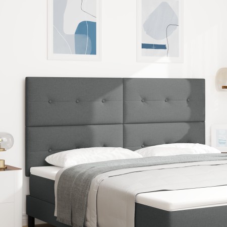 Cabezal con botones tapizado en gris oscuro de 180 cm von , Kopf- und Fußteile - Ref: Foro24-3337848, Preis: 118,12 €, Rabatt: %