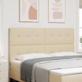 Cabecero acolchado con botones Crema 180 cm Tela by , Headboards and footboards - Ref: Foro24-3337852, Price: 118,12 €, Disco...