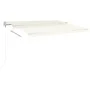 Toldo manual retráctil con postes crema 4,5x3,5 m de vidaXL, Toldos - Ref: Foro24-3070037, Precio: 478,72 €, Descuento: %
