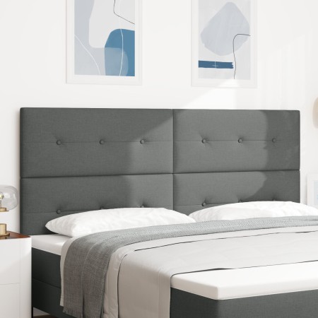 Cabecero de capitoné gris oscuro de 200 cm en tela von , Kopf- und Fußteile - Ref: Foro24-3337861, Preis: 124,80 €, Rabatt: %