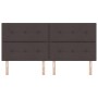 Cabecero Acolchado con Botones Marrón Oscuro 200 cm Tela von , Kopf- und Fußteile - Ref: Foro24-3337863, Preis: 150,66 €, Rab...