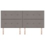 Cabecera con botones acolchados taupe 200 cm tela von , Kopf- und Fußteile - Ref: Foro24-3337864, Preis: 150,66 €, Rabatt: %