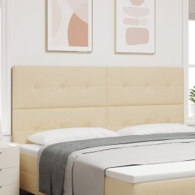 Cabecero con botonadura en crema de 200 cm en tela by , Headboards and footboards - Ref: Foro24-3337865, Price: 124,87 €, Dis...
