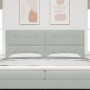 Cabecero con Botones Acolchados Gris Claro 200 cm Terciopelo by , Headboards and footboards - Ref: Foro24-3337867, Price: 124...