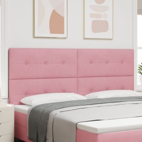 Cabezal con botones acolchados Rosa 200 cm de Terciopelo von , Kopf- und Fußteile - Ref: Foro24-3337872, Preis: 150,57 €, Rab...