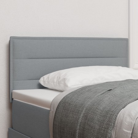 Cabecero con LED Gris Claro Tela 80 cm Estructura de Cama von , Kopf- und Fußteile - Ref: Foro24-3337964, Preis: 60,04 €, Rab...