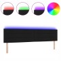 cabecero LED Diseño de Líneas Negro 200 cm Tela de , Cabeceros y pies de cama - Ref: Foro24-3338008, Precio: 90,36 €, Descuen...
