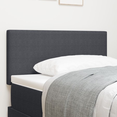 Cabecera LED Diseño Simple Gray Oscuro 80 cm Tela de Corduroy de , Cabeceros y pies de cama - Ref: Foro24-3338014, Precio: 55...