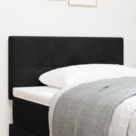 Cabecera LED con botones tapizada en terciopelo negra de 90 cm de , Cabeceros y pies de cama - Ref: Foro24-3338105, Precio: 6...