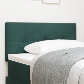 Cabecera LED con botones tapizados en terciopelo verde oscuro de 90 cm de , Cabeceros y pies de cama - Ref: Foro24-3338106, P...