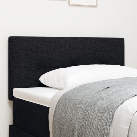 Cabecera LED con botones tapizada en negro de 100 cm de , Cabeceros y pies de cama - Ref: Foro24-3338111, Precio: 63,43 €, De...