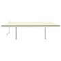 Automatic awning with LED and wind sensor cream color 6x3 m by vidaXL, Awnings - Ref: Foro24-3070212, Price: 832,44 €, Discou...