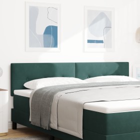 Cabecero LED con botones acolchados en terciopelo verde oscuro de 90 cm by , Headboards and footboards - Ref: Foro24-3338158,...