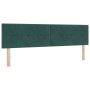 Cabecero LED con botones acolchados en terciopelo verde oscuro de 90 cm von , Kopf- und Fußteile - Ref: Foro24-3338158, Preis...