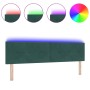 Cabecero LED con botones acolchados en terciopelo verde oscuro de 90 cm von , Kopf- und Fußteile - Ref: Foro24-3338158, Preis...