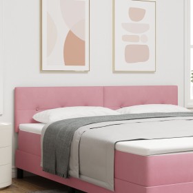 Cabecero LED con botones tapizado en terciopelo rosa de 90 cm by , Headboards and footboards - Ref: Foro24-3338160, Price: 81...