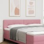 Cabecero LED con botones tapizado en terciopelo rosa de 90 cm von , Kopf- und Fußteile - Ref: Foro24-3338160, Preis: 81,29 €,...