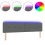 Cabezal LED acolchado con botones gris oscuro 100 cm de tela von , Kopf- und Fußteile - Ref: Foro24-3338162, Preis: 86,60 €, ...