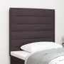 Cabecero LED Diseño de Líneas Marrón Oscuro 100 cm Tela von , Kopf- und Fußteile - Ref: Foro24-3338282, Preis: 77,08 €, Rabat...
