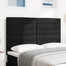 Cabecera diseño de líneas LED negra 160 cm tela by , Headboards and footboards - Ref: Foro24-3338295, Price: 138,00 €, Discou...
