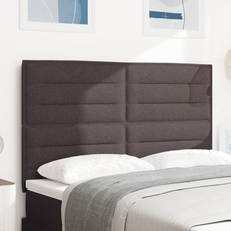Cabecera LED Diseño en Líneas Marrón Oscuro 80 cm Tela by , Headboards and footboards - Ref: Foro24-3338296, Price: 138,00 €,...