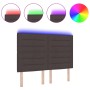 Cabecera LED Diseño en Líneas Marrón Oscuro 80 cm Tela by , Headboards and footboards - Ref: Foro24-3338296, Price: 138,00 €,...