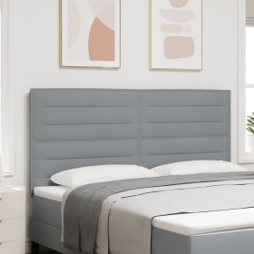 Cabecero LED Diseño Líneas Gris Claro 90 cm Tela by , Headboards and footboards - Ref: Foro24-3338300, Price: 155,69 €, Disco...