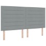 Cabecero LED Diseño Líneas Gris Claro 90 cm Tela by , Headboards and footboards - Ref: Foro24-3338300, Price: 155,69 €, Disco...