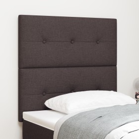 Cabecero LED Marrón Oscuro 80 cm Tela de , Cabeceros y pies de cama - Ref: Foro24-3338387, Precio: 79,82 €, Descuento: %