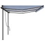 Automatische Markise mit blauem und weißem LED-Windsensor 6x3 m von vidaXL, Markisen - Ref: Foro24-3070211, Preis: 833,04 €, ...