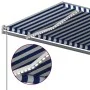 Toldo automático con LED sensor de viento azul y blanco 6x3 m de vidaXL, Toldos - Ref: Foro24-3070211, Precio: 862,48 €, Desc...