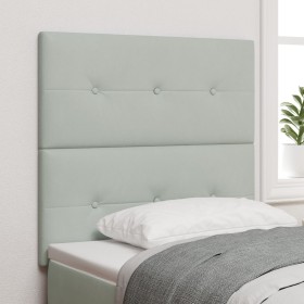 Luz de Cabecero LED Gris Claro 100 cm Terciopelo de , Cabeceros y pies de cama - Ref: Foro24-3338417, Precio: 92,76 €, Descue...