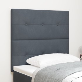 Cabecera LED Gris Oscuro 100 cm Terciopelo de , Cabeceros y pies de cama - Ref: Foro24-3338418, Precio: 92,76 €, Descuento: %