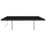 Automatic awning with LED and wind sensor anthracite gray 6x3m by vidaXL, Awnings - Ref: Foro24-3070214, Price: 861,08 €, Dis...
